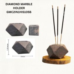Diamond Soapstone Incense Holder